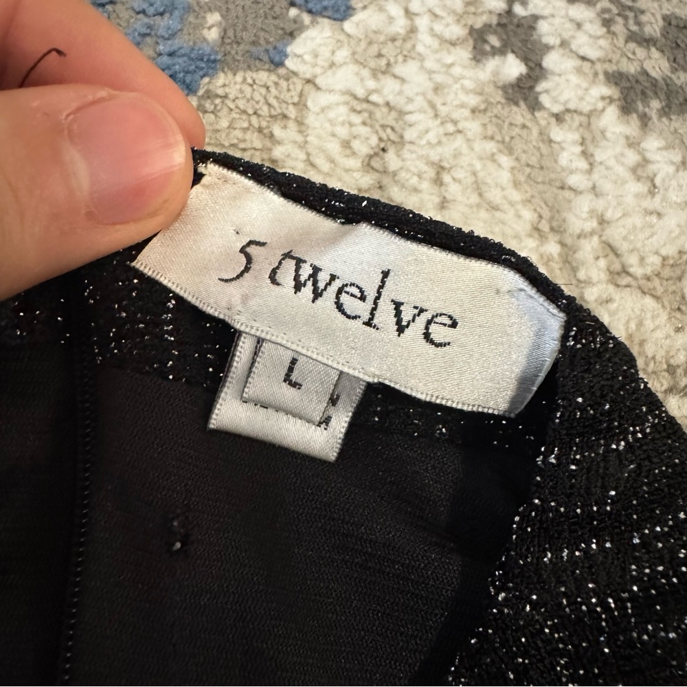 5 Twelve Sparkling Black Sleeveless Dress - Picture 4 of 9